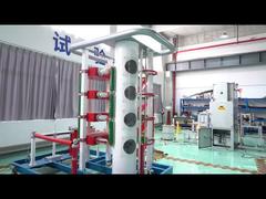 Clientes extranjeros visitan la fábrica de Tianan para presenciar la prueba de aparamenta