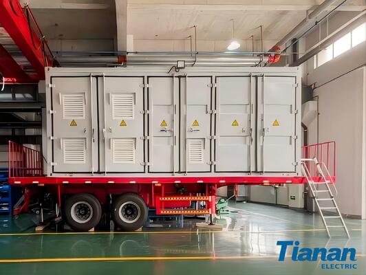Wind Speed 40 M s On Wheels Transformer Station Designed for Ambient Temperature Range Minus 40 to Plus 60 Degrees Celsius Mobile Power Unit