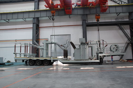 132kv prefabricó el vehículo móvil de la emergencia de la subestación del transformador montado